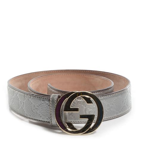 gucci belt ladies silver.